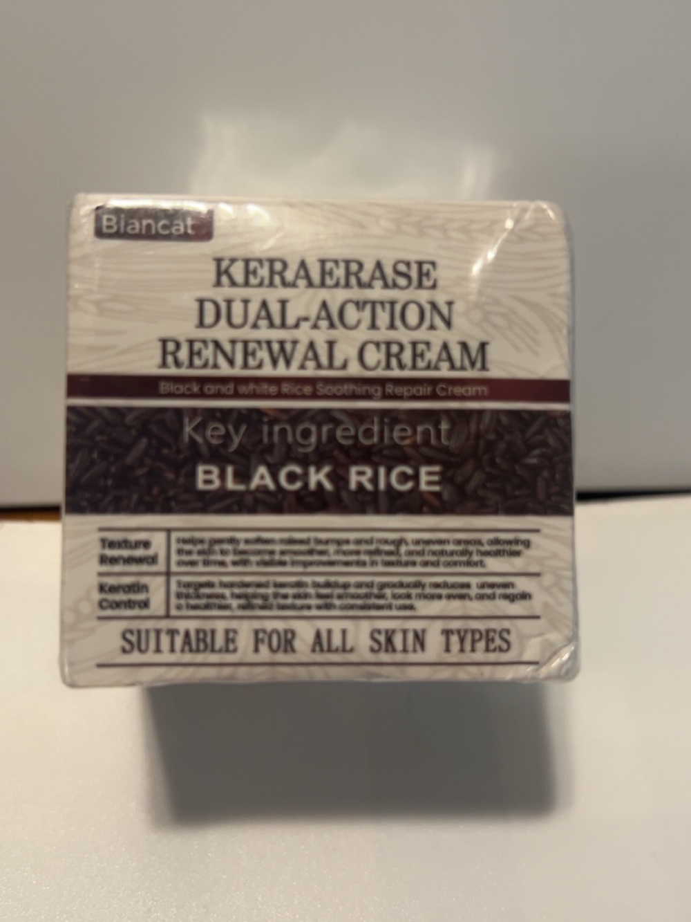 Keraerase Dual-Action Renewal Cream - Black Rice (White/Brown)